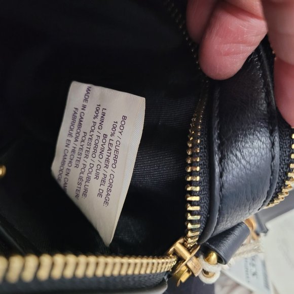 Etienne Aigner Black Leather Adeline Mini Crossbody Camera Bag - Picture 10 of 10